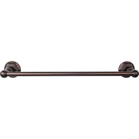 Top Knobs ED6ORBB: 18" cc Edwardian Bath Single Towel Bar - Oil Rubbed Bronze