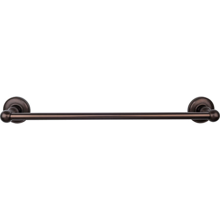 Top Knobs ED6ORBD: 18" cc Edwardian Bath Single Towel Bar - Oil Rubbed Bronze