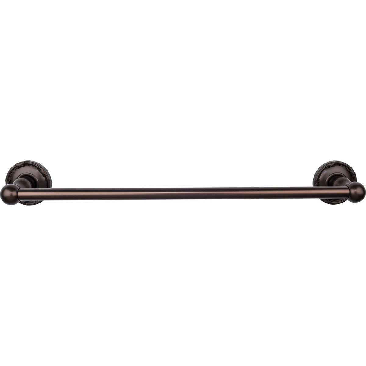 Top Knobs ED6ORBE: 18" cc Edwardian Bath Single Towel Bar - Oil Rubbed Bronze
