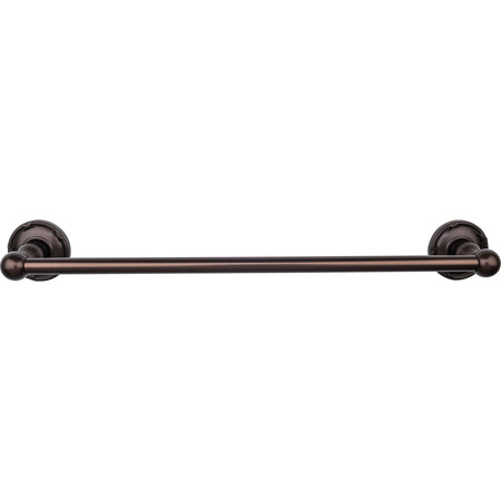 Top Knobs ED6ORBE: 18" cc Edwardian Bath Single Towel Bar - Oil Rubbed Bronze