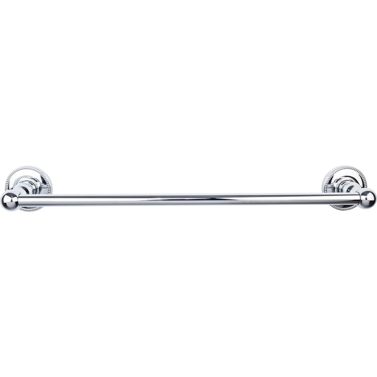Top Knobs ED6PCA: 18" cc Edwardian Bath Single Towel Bar - Polished Chrome