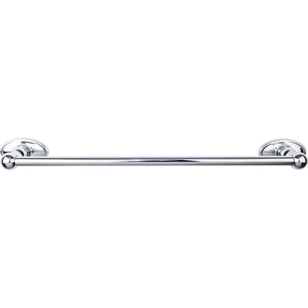Top Knobs ED6PCC: 18" cc Edwardian Bath Single Towel Bar - Polished Chrome