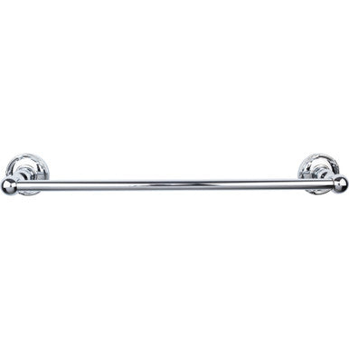 Top Knobs ED6PCE: 18" cc Edwardian Bath Single Towel Bar - Polished Chrome