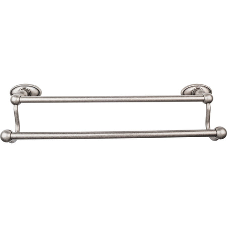 Top Knobs ED7APC: 18" cc Edwardian Bath Double Towel Bar - Antique Pewter