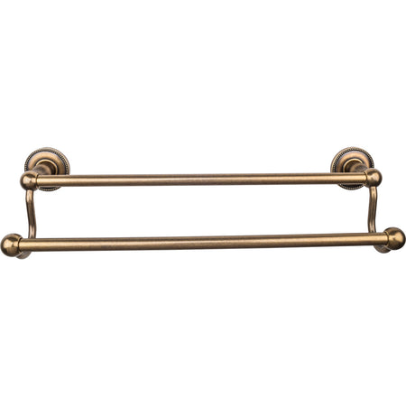 Top Knobs ED7GBZA: 18" cc Edwardian Bath Double Towel Bar - German Bronze