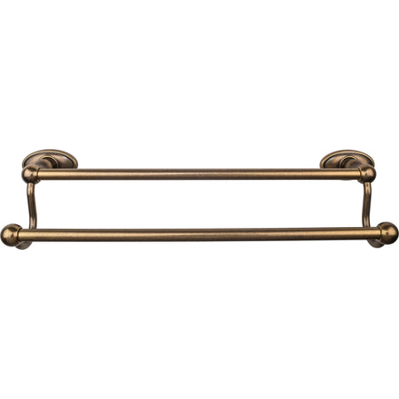 Top Knobs ED7GBZC: 18" cc Edwardian Bath Double Towel Bar - German Bronze