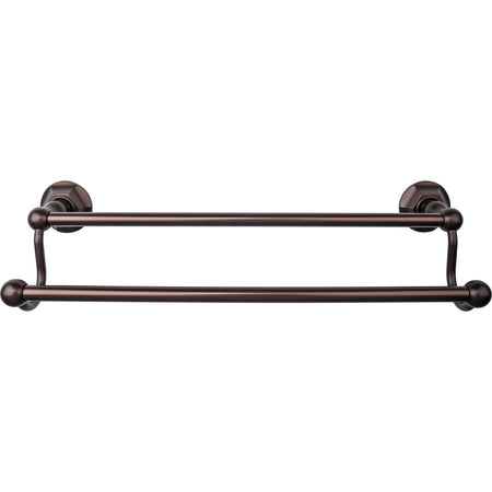 Top Knobs ED7ORBB: 18" cc Edwardian Bath Double Towel Bar - Oil Rubbed Bronze