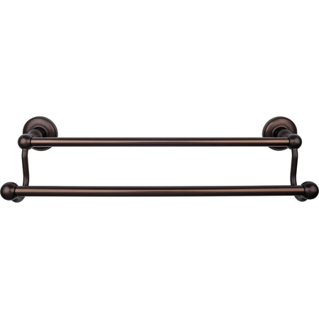 Top Knobs ED7ORBD: 18" cc Edwardian Bath Double Towel Bar - Oil Rubbed Bronze