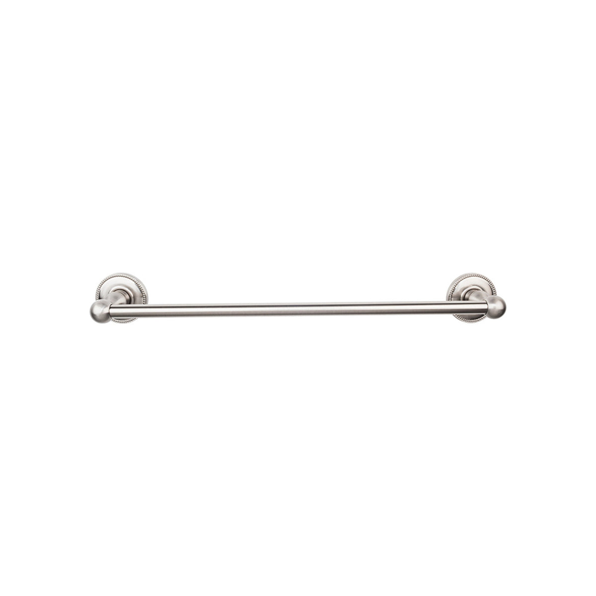 Top Knobs ED8BSNA: 24" cc Edwardian Bath Single Towel Bar - Brushed Satin Nickel