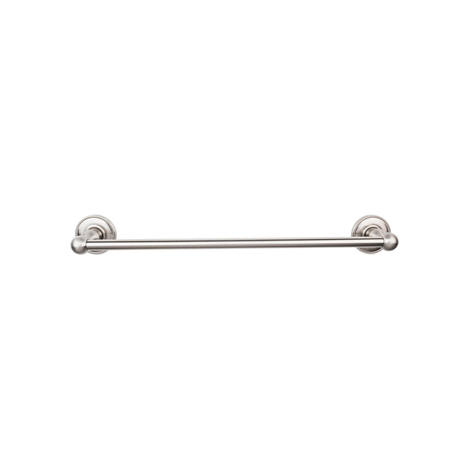 Top Knobs ED8BSNA: 24" cc Edwardian Bath Single Towel Bar - Brushed Satin Nickel