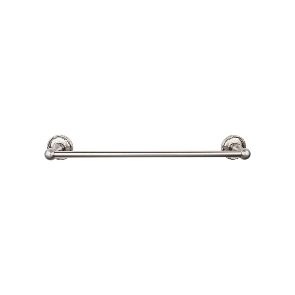 Top Knobs ED8BSNE: 24" cc Edwardian Bath Single Towel Bar - Brushed Satin Nickel