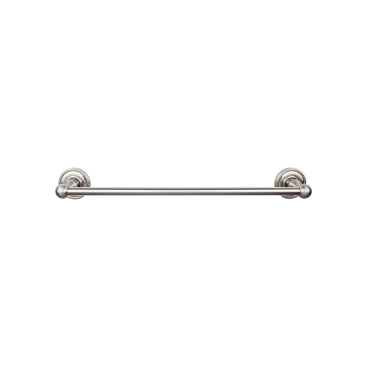 Top Knobs ED8BSNF: 24" cc Edwardian Bath Single Towel Bar - Brushed Satin Nickel