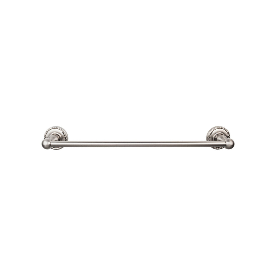 Top Knobs ED8BSNF: 24" cc Edwardian Bath Single Towel Bar - Brushed Satin Nickel