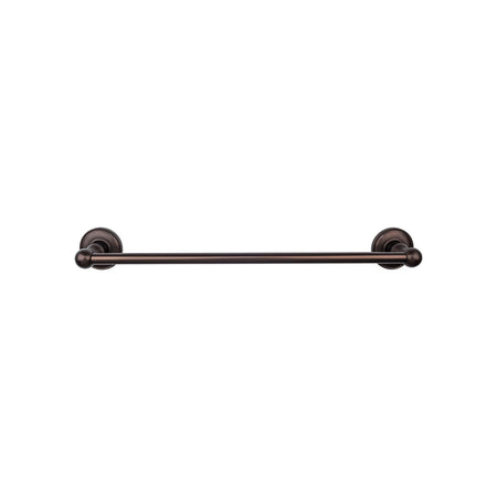 Top Knobs ED8ORBD: 24" cc Edwardian Bath Single Towel Bar - Oil Rubbed Bronze