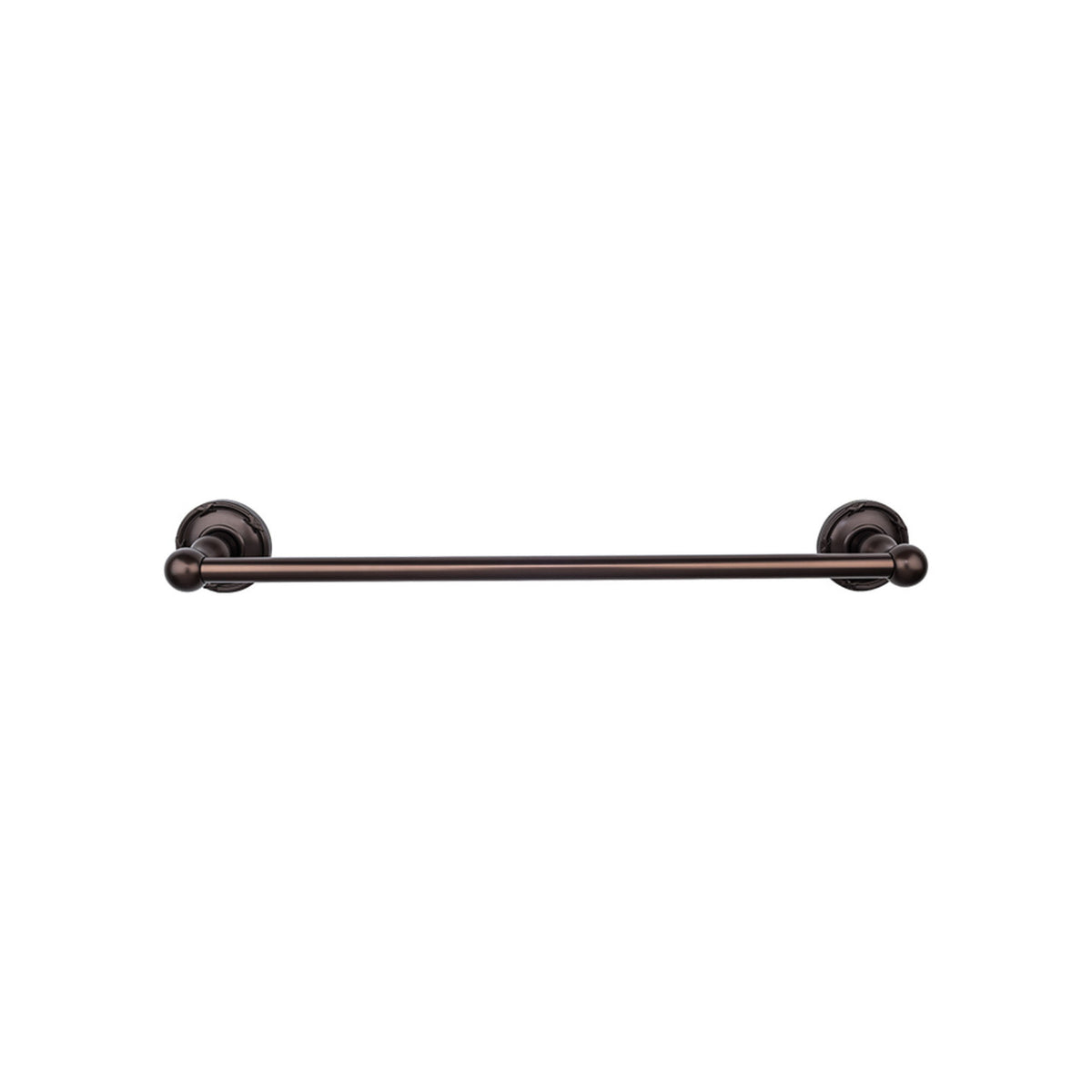 Top Knobs ED8ORBE: 24" cc Edwardian Bath Single Towel Bar - Oil Rubbed Bronze