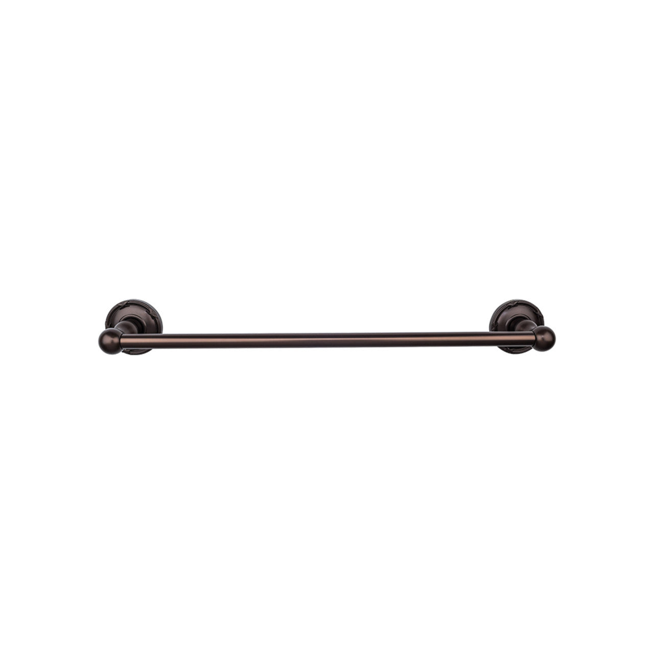 Top Knobs ED8ORBE: 24" cc Edwardian Bath Single Towel Bar - Oil Rubbed Bronze