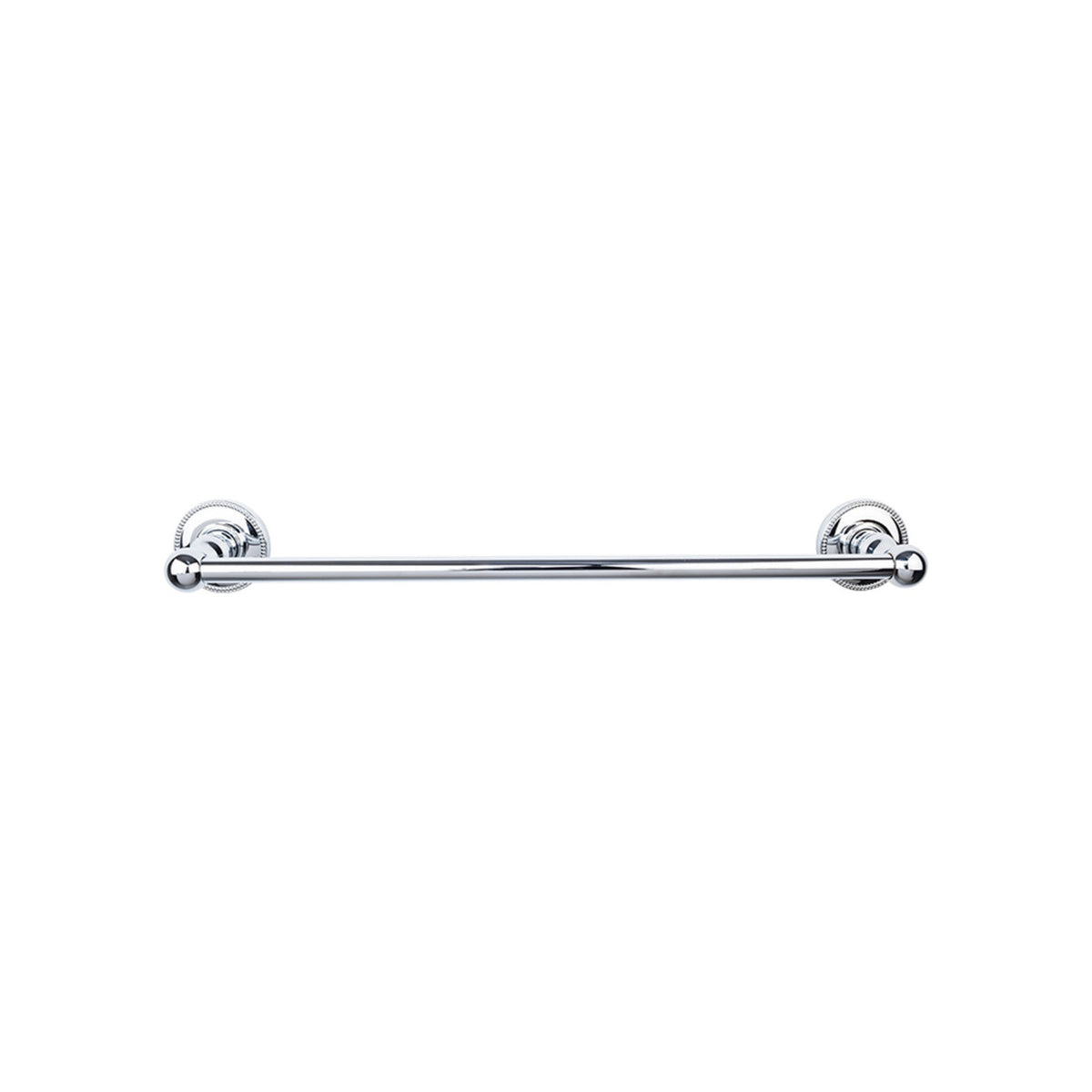 Top Knobs ED8PCA: 24" cc Edwardian Bath Single Towel Bar - Polished Chrome