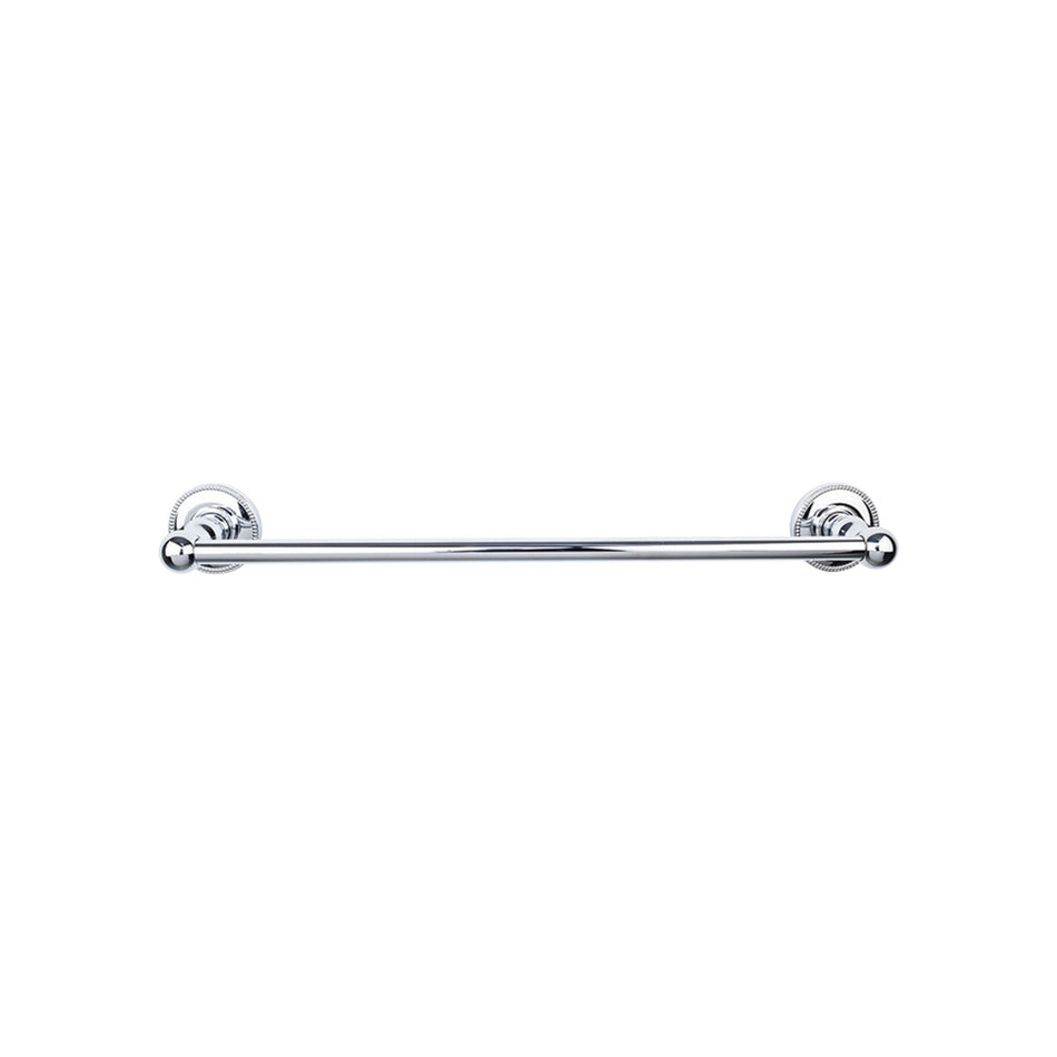 Top Knobs ED8PCA: 24" cc Edwardian Bath Single Towel Bar - Polished Chrome