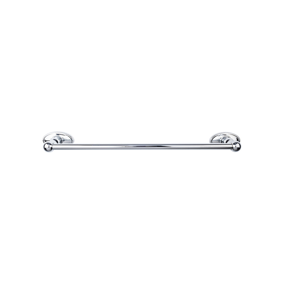 Top Knobs ED8PCC: 24" cc Edwardian Bath Single Towel Bar - Polished Chrome