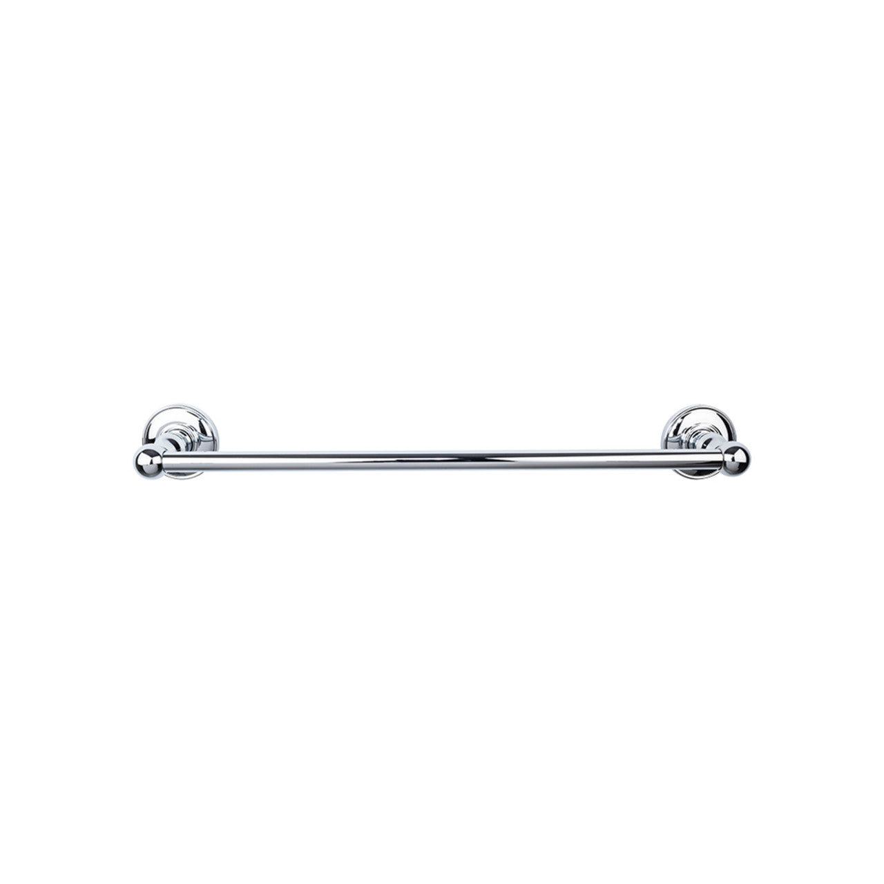 Top Knobs ED8PCD: 24" cc Edwardian Bath Single Towel Bar - Polished Chrome