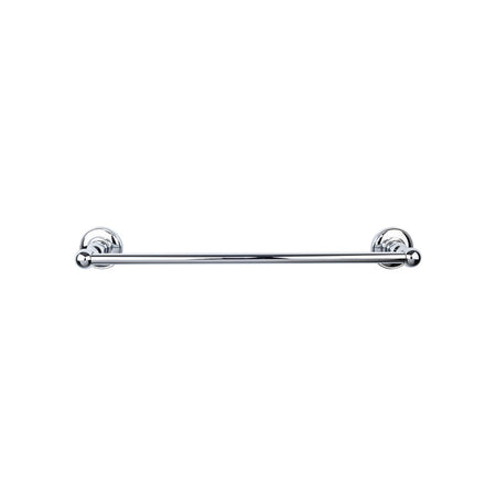 Top Knobs ED8PCD: 24" cc Edwardian Bath Single Towel Bar - Polished Chrome