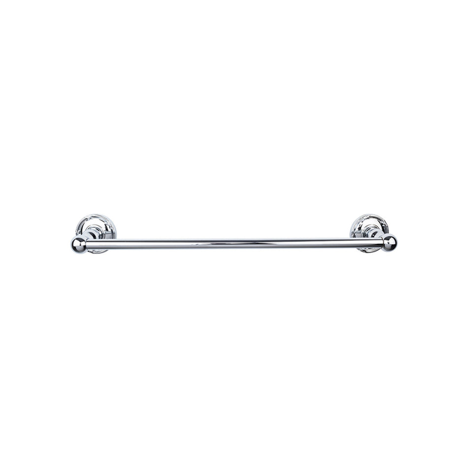 Top Knobs ED8PCE: 24" cc Edwardian Bath Single Towel Bar - Polished Chrome