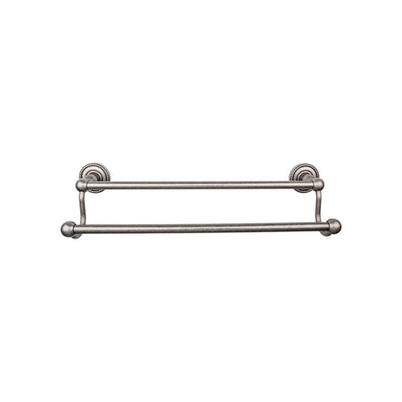 Top Knobs ED9APF: 24" cc Edwardian Bath Double Towel Bar - Antique Pewter