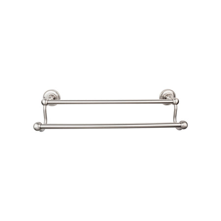 Top Knobs ED9BSNA: 24" cc Edwardian Bath Double Towel Bar - Brushed Satin Nickel