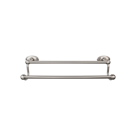 Top Knobs ED9BSNC: 24" cc Edwardian Bath Double Towel Bar - Brushed Satin Nickel