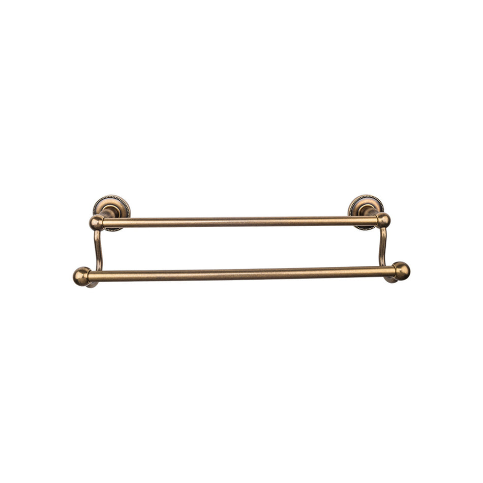 Top Knobs ED9GBZA: 24" cc Edwardian Bath Double Towel Bar - German Bronze