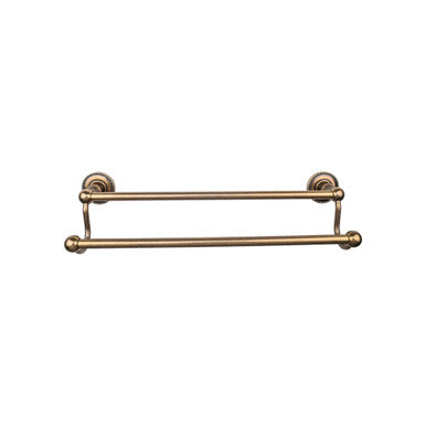 Top Knobs ED9GBZA: 24" cc Edwardian Bath Double Towel Bar - German Bronze