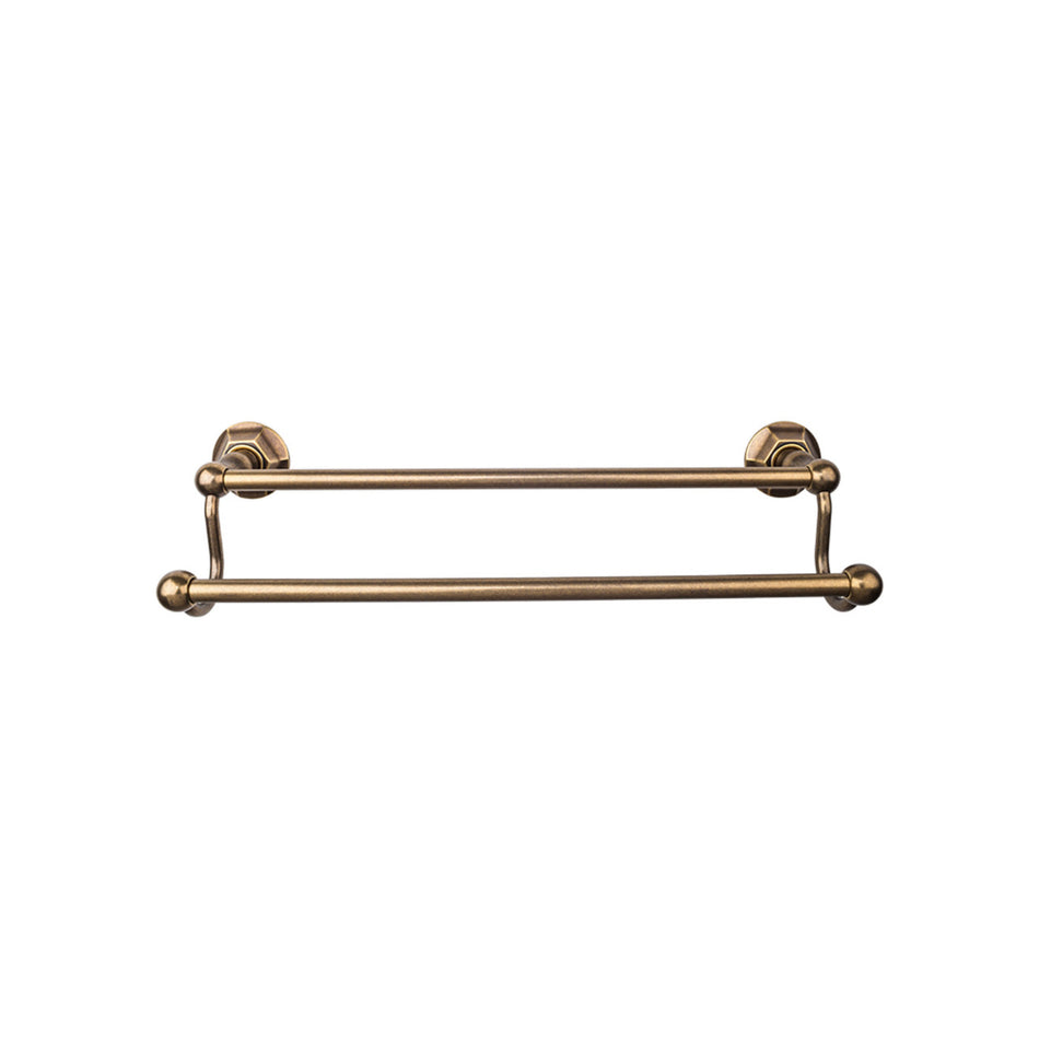 Top Knobs ED9GBZB: 24" cc Edwardian Bath Double Towel Bar - German Bronze