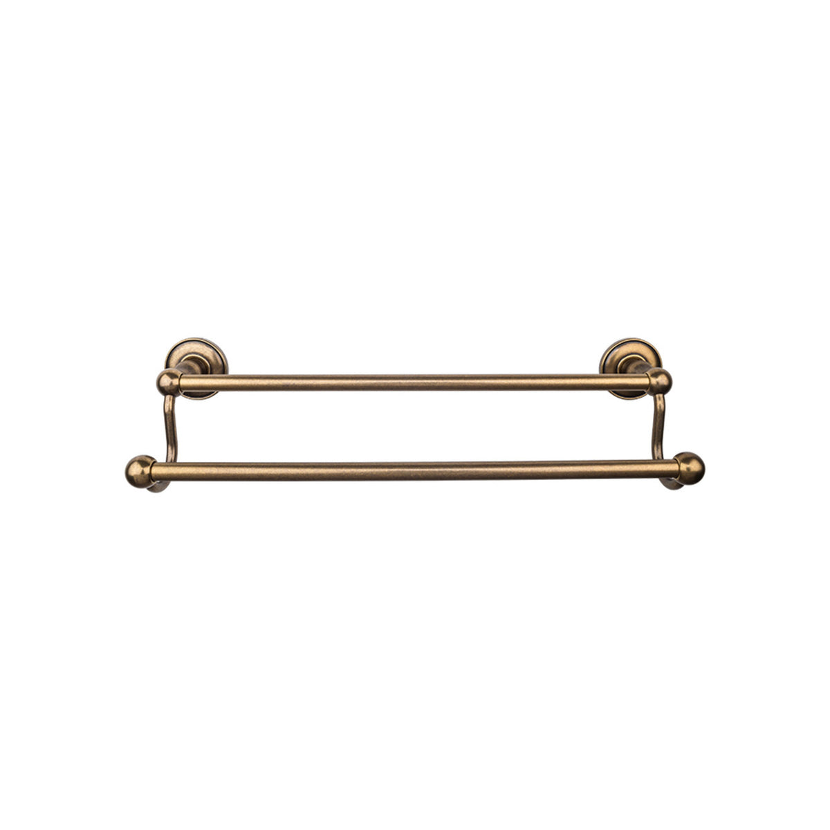 Top Knobs ED9GBZD: 24" cc Edwardian Bath Double Towel Bar - German Bronze
