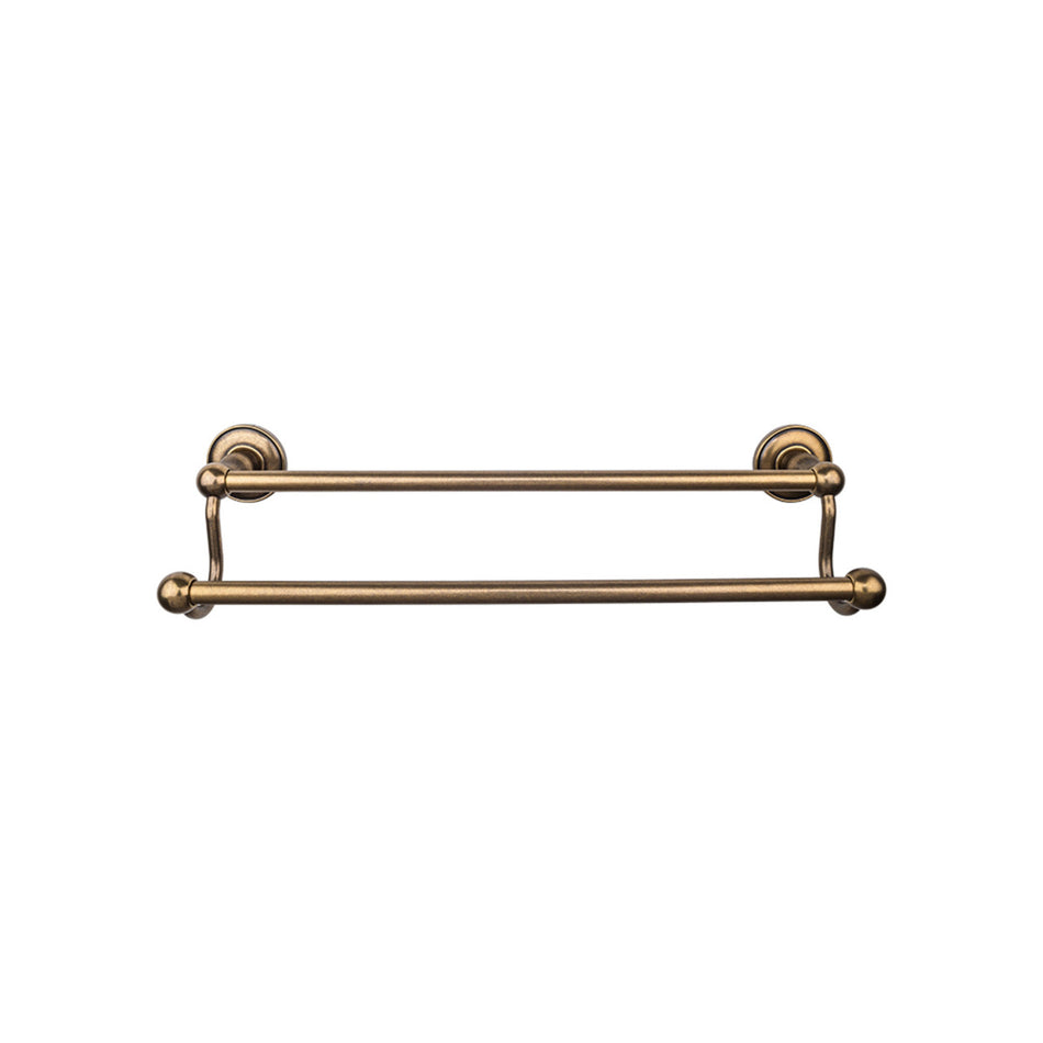 Top Knobs ED9GBZD: 24" cc Edwardian Bath Double Towel Bar - German Bronze