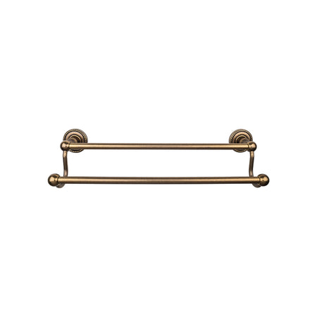 Top Knobs ED9GBZF: 24" cc Edwardian Bath Double Towel Bar - German Bronze