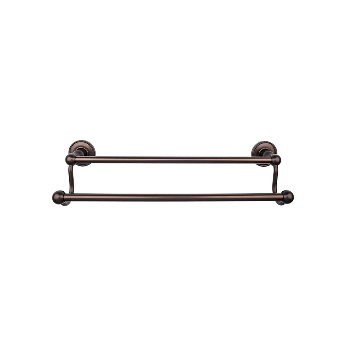 Top Knobs ED9ORBA: 24" cc Edwardian Bath Double Towel Bar - Oil Rubbed Bronze