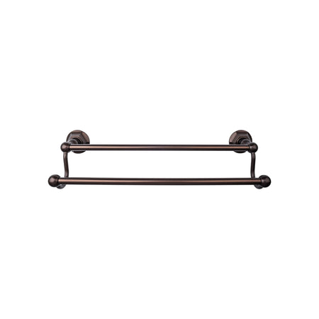 Top Knobs ED9ORBB: 24" cc Edwardian Bath Double Towel Bar - Oil Rubbed Bronze