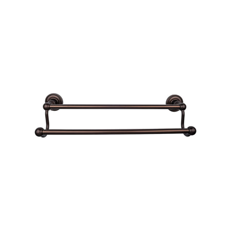 Top Knobs ED9ORBF: 24" cc Edwardian Bath Double Towel Bar - Oil Rubbed Bronze