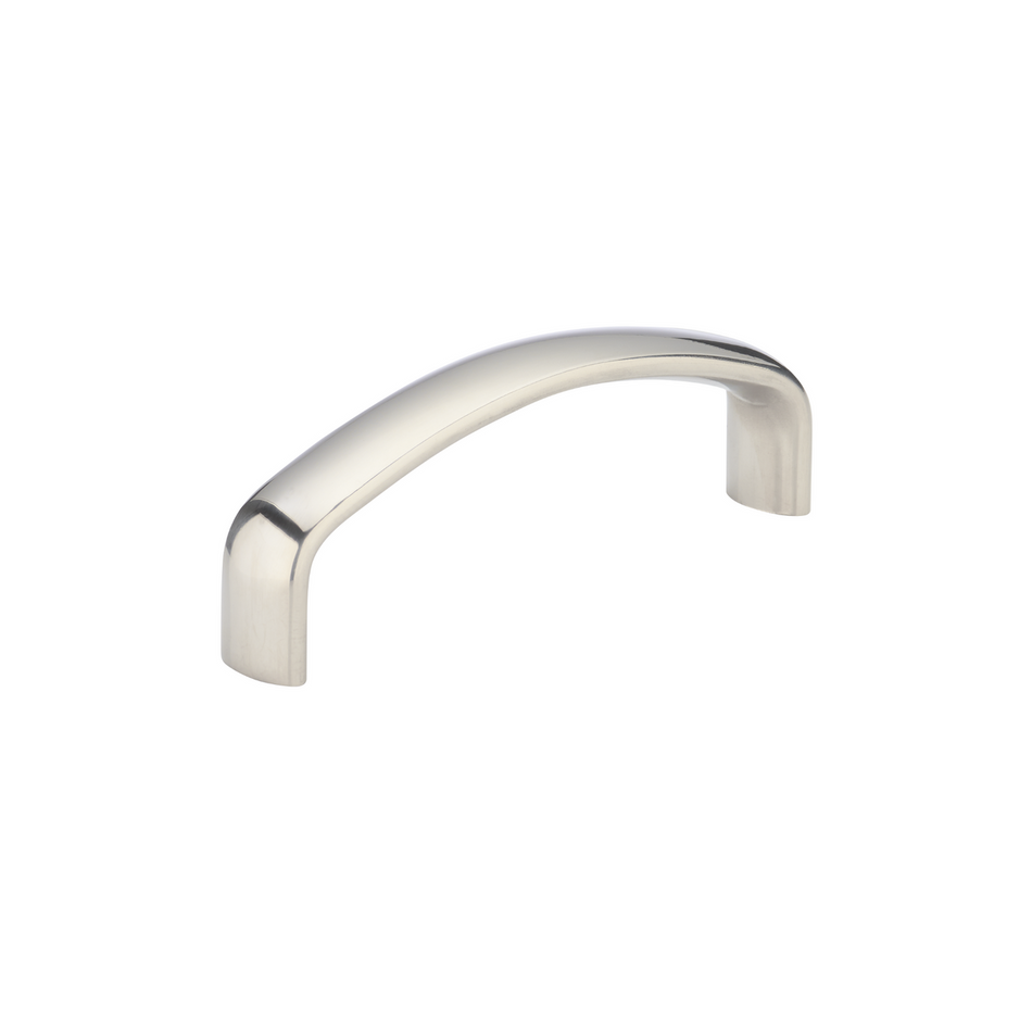Sugatsune EK-R635-M: 3-1/2" cc Arched Bar Cabinet Handle - Mirror Stainless Steel