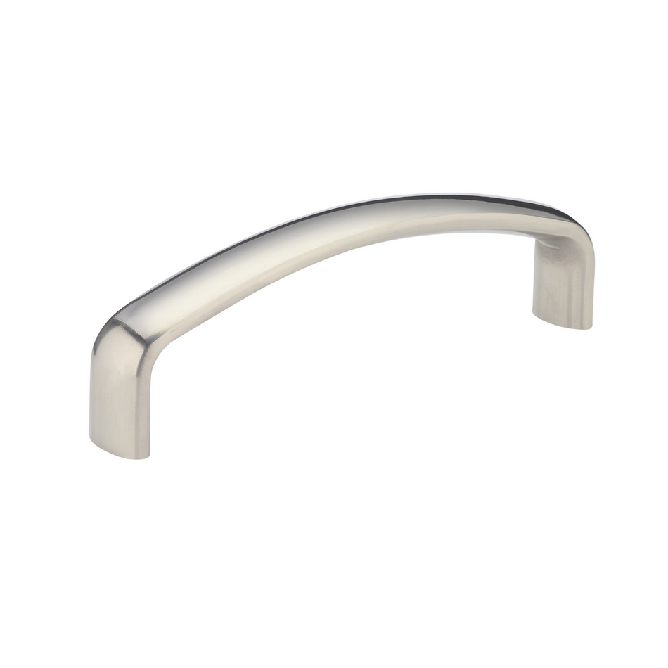 Sugatsune EK-R640-M: 4" cc Arched Bar Cabinet Handle - Mirror Stainless Steel