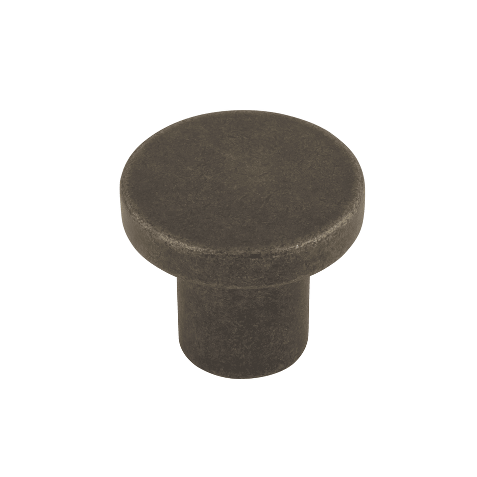 Sugatsune ES-Z201-33-AB: 33mm ESOR Round Cabinet Knob - Matte Antique Bronze