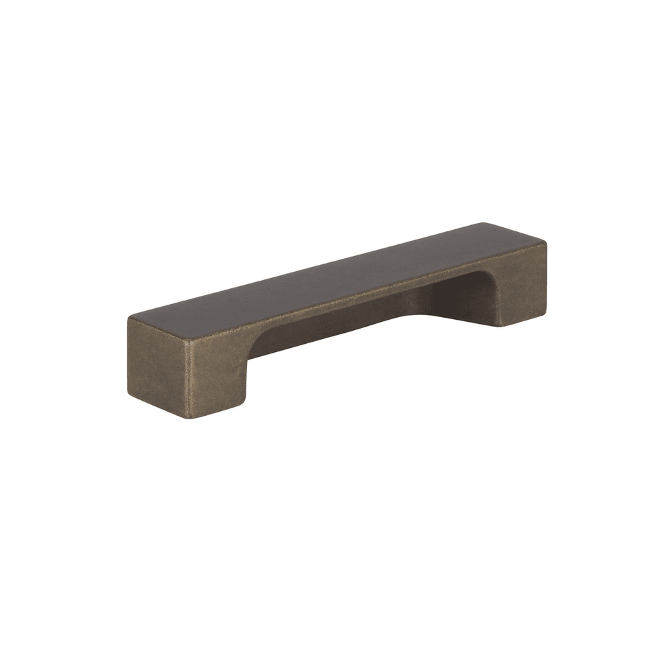 Sugatsune ES-Z402-128/AB: 96mm/128mm cc ESOR Flat Bar Cabinet Pull - Matte Antique Bronze