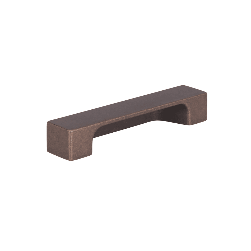 Sugatsune ESZ-402-128-AC: 96mm/128mm cc ESOR Flat Bar Cabinet Pull - Matte Antique Copper