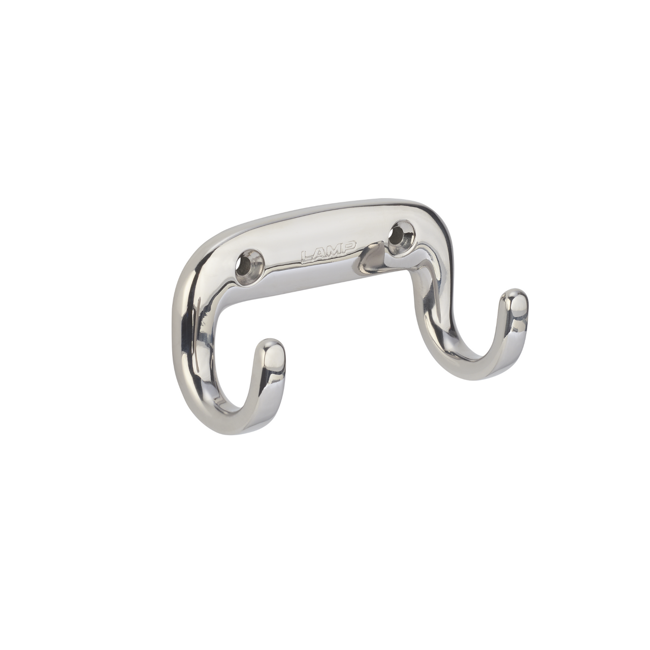 Sugatsune EW-80E: 80mm Horizontal Double Wall Hook - Mirror Stainless Steel
