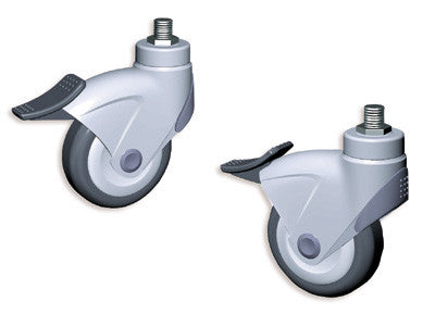 M12 Threaded Bolt Caster w/o Brake - Grey