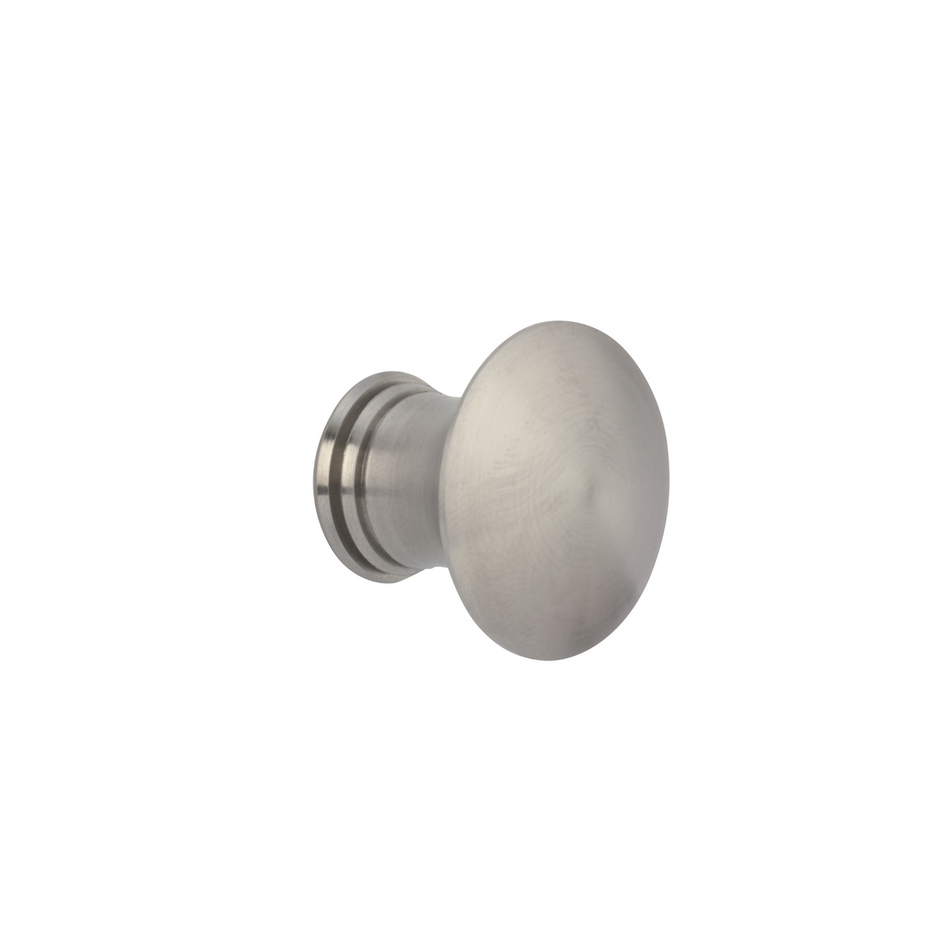 Sugatsune EY-127-30: 30mm Round Cabinet Knob - Satin Stainless Steel