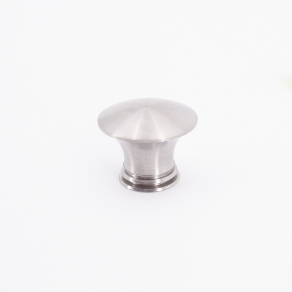 Sugatsune EY-127-30: 30mm Round Cabinet Knob - Satin Stainless Steel