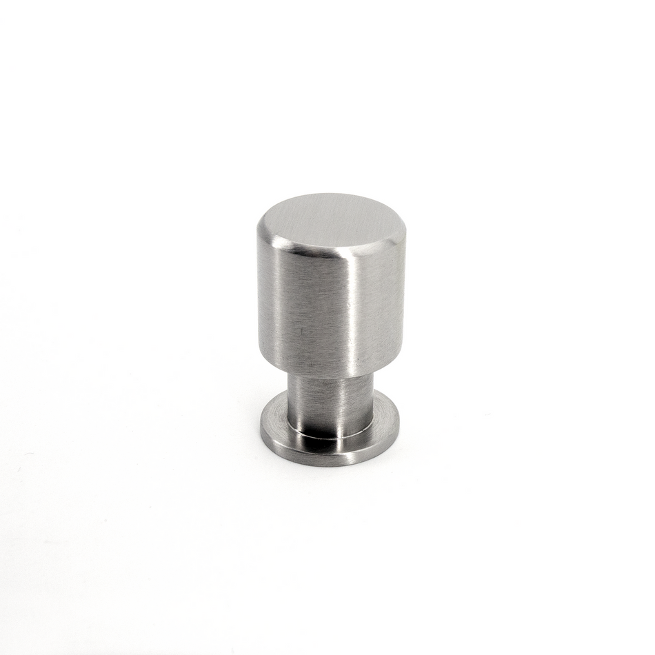 Sugatsune EY-326-20: 20mm Cylinder Cabinet Knob - Satin Stainless Steel