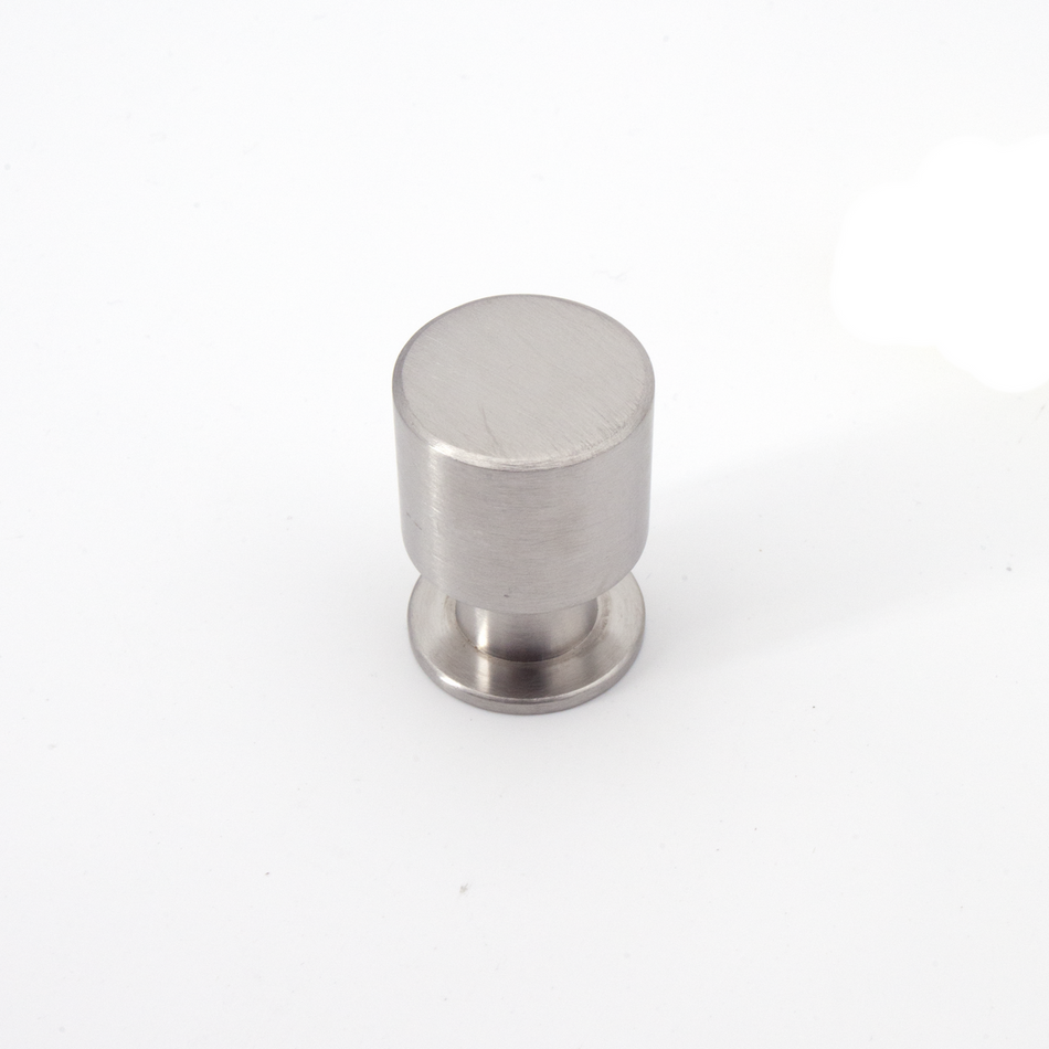 Sugatsune EY-326-25: 25mm Cylinder Cabinet Knob - Satin Stainless Steel