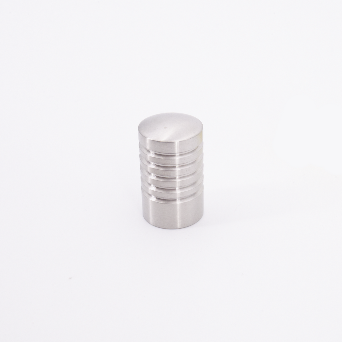 Sugatsune EY-327-20: 20mm Grooved Cylinder Cabinet Knob - Satin Stainless Steel